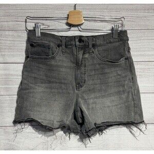 Madewell High Rise Cutoff Shorts Denim Gray Wash Size 27 Women’s